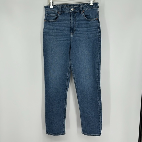 American Eagle Stretch Mom Jeans-Size 12 Long - Picture 2 of 8